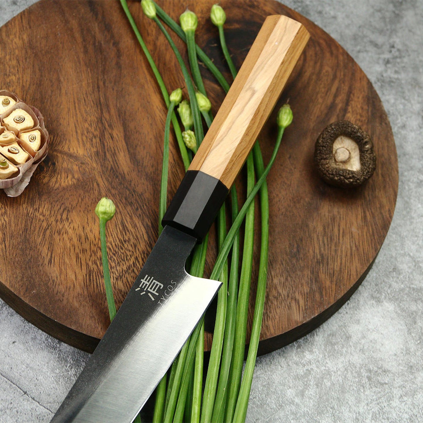 Japanese Chef's Knife | Kiritsuke 10.5 inch Knive 440C Steel Olive Wood Handle