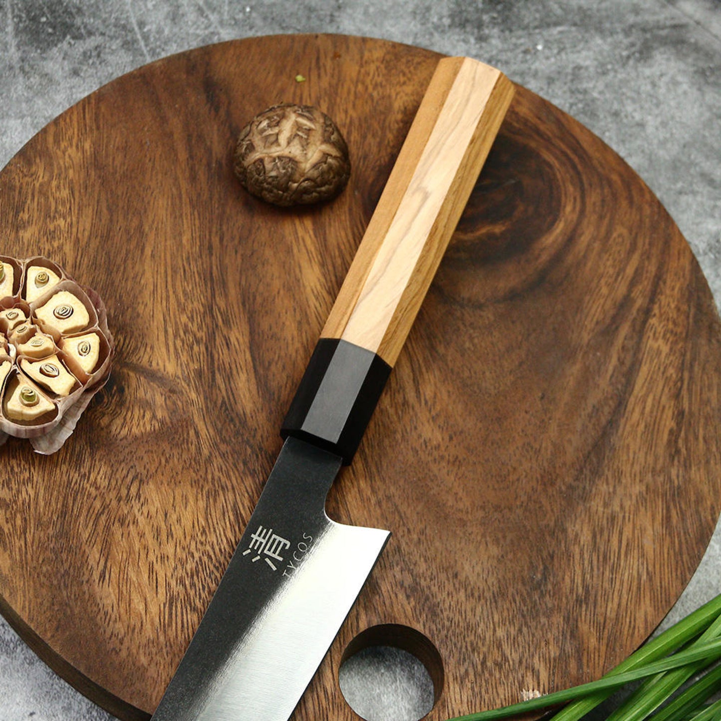 Japanese Chef's Knife | Kiritsuke 10.5 inch Knive 440C Steel Olive Wood Handle