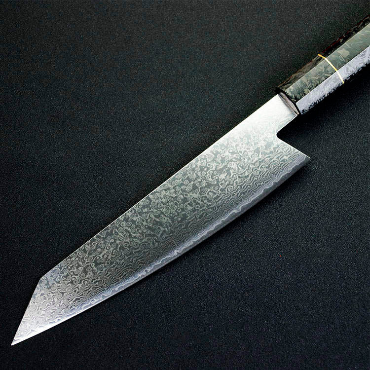 Limited Edition 8” Kiritsuke Damascus Chef Knife With Wooden Handle