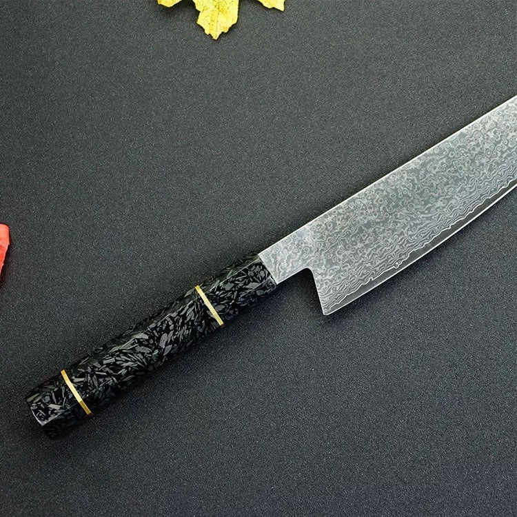 Limited Edition 8” Kiritsuke Damascus Chef Knife With Wooden Handle