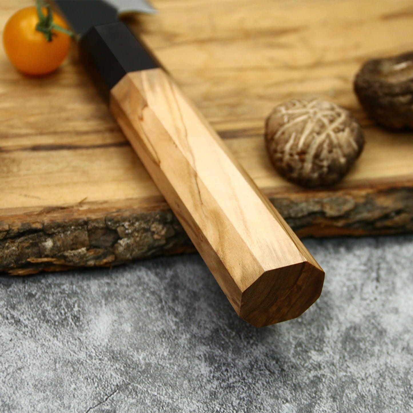 Japanese 7 Inch Nakiri Chef’s Knife 440C Steel Cooking Kitchen Cutlery Olive Wooden Handle