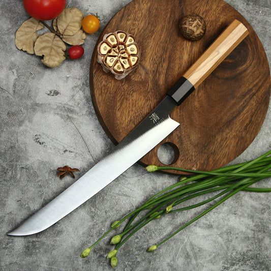 Japanese Chef's Knife | Kiritsuke 9 inch Knive 440C Steel Olive Wood Handle