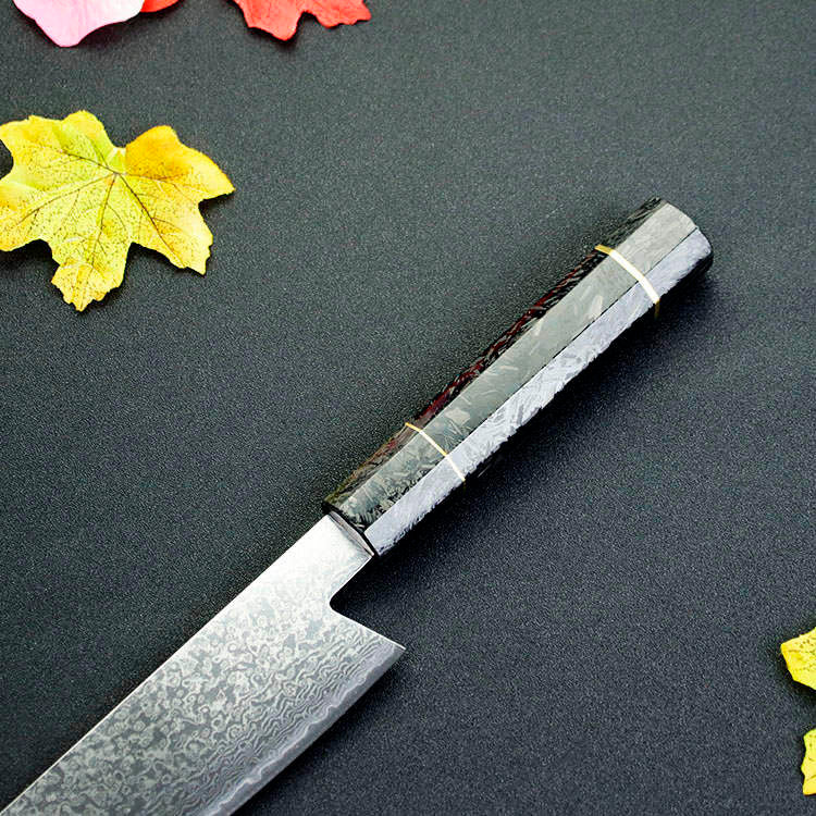 Limited Edition 8” Kiritsuke Damascus Chef Knife With Wooden Handle