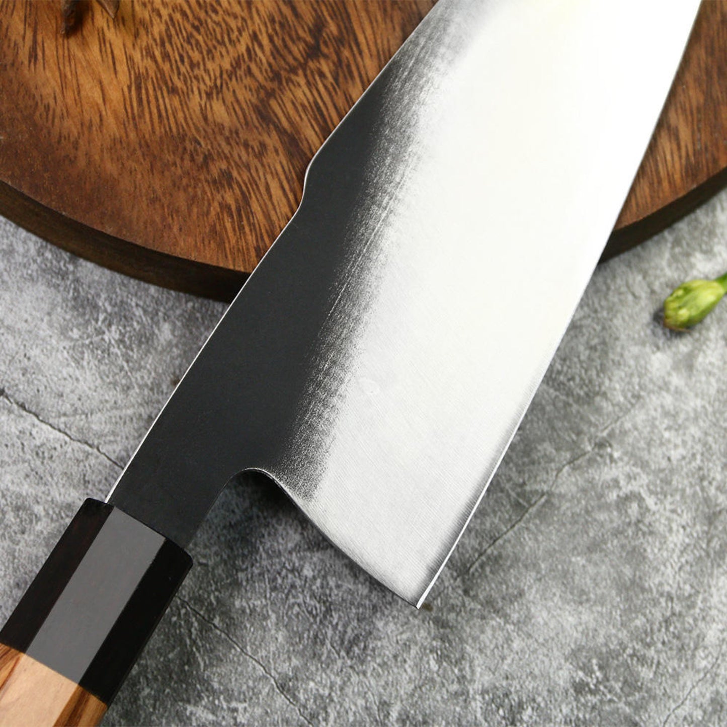 Japanese 8 Inch Gyuto Chef’s Knife 440C Steel Cooking Kitchen Cutlery Olive Wooden Handle