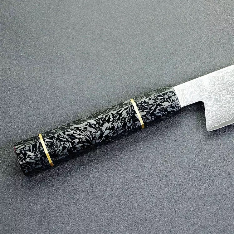 Limited Edition 8” Kiritsuke Damascus Chef Knife With Wooden Handle